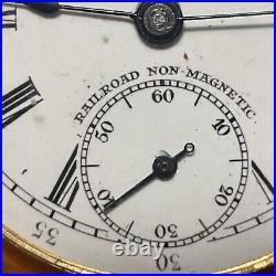 Union Watch Co Pocket Watch Railroad Grade Highly Jeweled Napoleon 14k GF Case