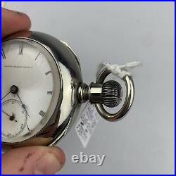 United States Watch Co. 15 Jewel Silverine Case Lever Set Pocket Watch