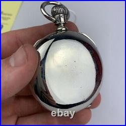 United States Watch Co. 15 Jewel Silverine Case Lever Set Pocket Watch