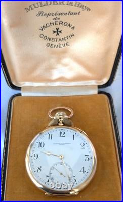 VACHERON & CONSTANTIN POCKET WATCH 49MM EXCELENT With CASE