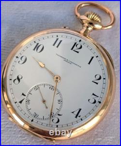 VACHERON & CONSTANTIN POCKET WATCH 49MM EXCELENT With CASE