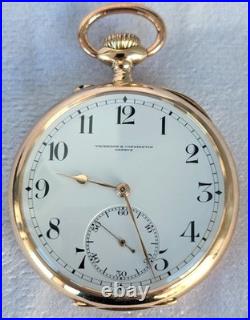 VACHERON & CONSTANTIN POCKET WATCH 49MM EXCELENT With CASE