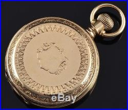 Veryfine American Watch Co Waltham Royal 14k Solid Gold Hunter Case Pocket Watch