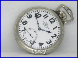 VERY RARE BALL ILLINOIS 23 JEWEL POCKET WATCH 14K GF with FACTORY CASE, SERVICED
