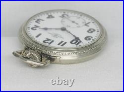 VERY RARE BALL ILLINOIS 23 JEWEL POCKET WATCH 14K GF with FACTORY CASE, SERVICED