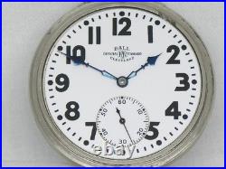 VERY RARE BALL ILLINOIS 23 JEWEL POCKET WATCH 14K GF with FACTORY CASE, SERVICED