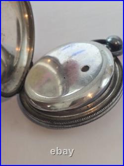 VINTAGE Antique Coin Silver Pocket Watch Case Unique Serial Number 6789