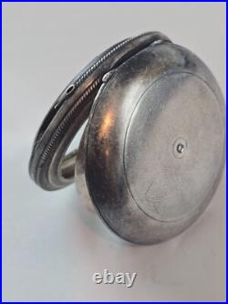 VINTAGE Antique Coin Silver Pocket Watch Case Unique Serial Number 6789