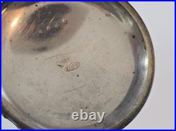 VINTAGE Antique Coin Silver Pocket Watch Case Unique Serial Number 6789