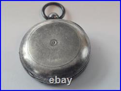 VINTAGE Antique Coin Silver Pocket Watch Case Unique Serial Number 6789