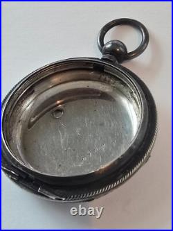 VINTAGE Antique Coin Silver Pocket Watch Case Unique Serial Number 6789