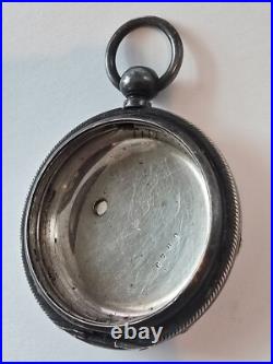 VINTAGE Antique Coin Silver Pocket Watch Case Unique Serial Number 6789