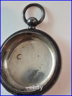 VINTAGE Antique Coin Silver Pocket Watch Case Unique Serial Number 6789