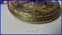 VINTAGE ELGIN ART DECO GOLD FILLED Engraved CASE POCKET WATCH Runs
