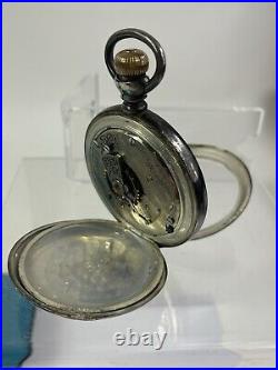 VINTAGE ELGIN Large Pocket Watch 9539 STERLING CASE