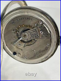 VINTAGE ELGIN Large Pocket Watch 9539 STERLING CASE