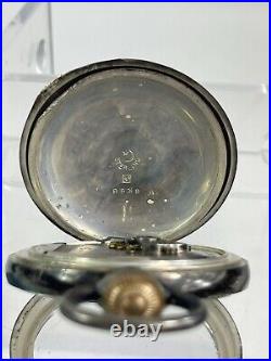 VINTAGE ELGIN Large Pocket Watch 9539 STERLING CASE