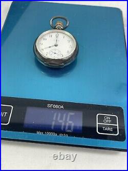 VINTAGE ELGIN Large Pocket Watch 9539 STERLING CASE