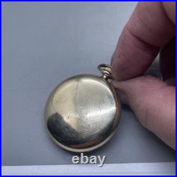 VINTAGE ELGIN OPEN FACE POCKET WATCH 14 S 20 Yr. GOLD FILLED CASE Ticking