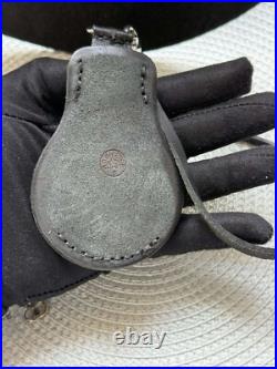 VINTAGE Molniya Pocket Watch Mechancal Leather Case WW1 Russian Railway Soviet
