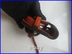 VINTAGE Molniya Pocket Watch Mechanical Leather Case Soviet WW1 Russian USSR