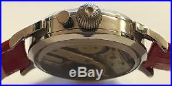 Vintage Patek Philippe Winding Pocketwatch Movement Custom Stainless Steel Case