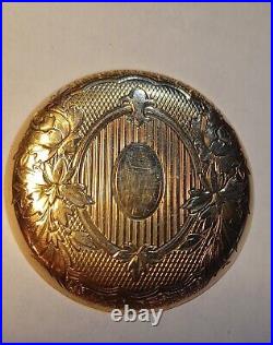 VINTAGE POCKET WATCH APPROVED 21j SWISS BANNER GOLD FILLED SCREW BACK CASE