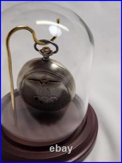 VINTAGE WORKING 1936 BERLIN OLYMPICS POCKET WATCH BOUGHT AT ESTATE SALE and CASE