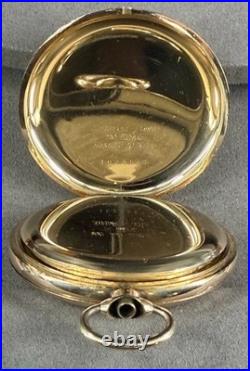 VINTAGE Walz 16S Gold Filled Pocket Watch Full HUNTER CASE A043