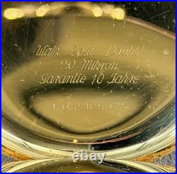 VINTAGE Walz 16S Gold Filled Pocket Watch Full HUNTER CASE A043