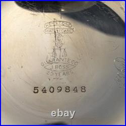 VTG 1906 Hamilton Pocket Watch, 16 Size, 17 Jewel, Grade 974 withJ Boss 25-yr Case