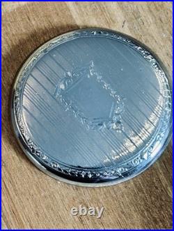 VTG 1920 Agassiz Pocket Watch Open Face #22445 STAR WC Empire Case/ Fob Chain