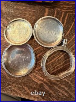 VTG Scrap Coin Silver Deuber Pocket Watch Case 92.51 Grams