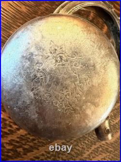 VTG Scrap Coin Silver Deuber Pocket Watch Case 92.51 Grams