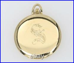 Vacheron Constantin 7402 Engraved S 18k Gold Thin Hunting Case Pocketwatch