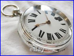 Verge fusee Pocket Watch D. Blaikley Year 1818, with a rare stainless steel case