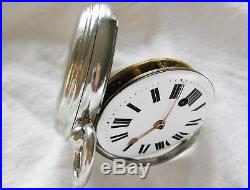 Verge fusee Pocket Watch D. Blaikley Year 1818, with a rare stainless steel case