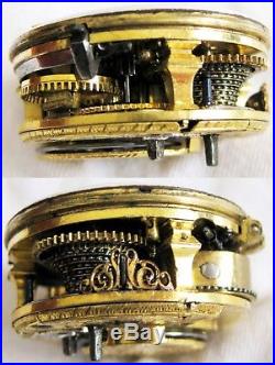 Verge fusee Pocket watch silver pair case Edward Hemmen London Year 1770