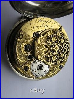 Verge fusee pair case watch circa 1780