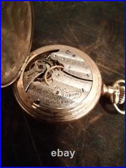 Very Fine Antique 1898 Waltham Fancy Gold Filled Case Ladies Pocket Watch
