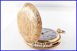 Very Fine Swiss 18K Hunting Case Minute Repeater Chronograph Pocket Watch