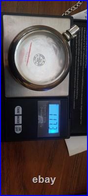 Very Heavy SILVER (117 Grams), (4 ounces) Solid Coin Faheys Pocket Watch Case