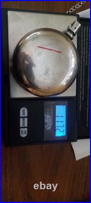 Very Heavy SILVER (117 Grams), (4 ounces) Solid Coin Faheys Pocket Watch Case
