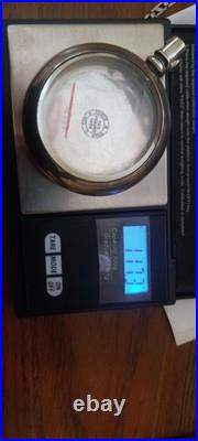Very Heavy SILVER (117 Grams), (4 ounces) Solid Coin Faheys Pocket Watch Case