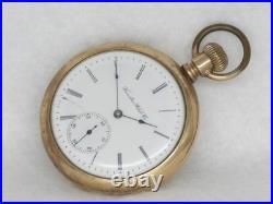 Very Rare 16s Hamilton 976 First Run Pocketwatch, 16 Jewel, 14k Gf Case, Running