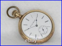 Very Rare 16s Hamilton 976 First Run Pocketwatch, 16 Jewel, 14k Gf Case, Running