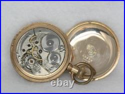 Very Rare 16s Hamilton 976 First Run Pocketwatch, 16 Jewel, 14k Gf Case, Running