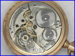 Very Rare 16s Hamilton 976 First Run Pocketwatch, 16 Jewel, 14k Gf Case, Running