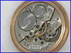 Very Rare 16s Hamilton 976 First Run Pocketwatch, 16 Jewel, 14k Gf Case, Running