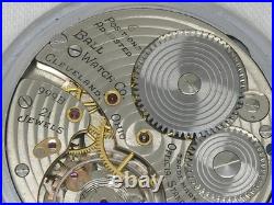 Very Rare Ball Hamilton Signed 999b, Salesman's Case, Railroad Watch, Running